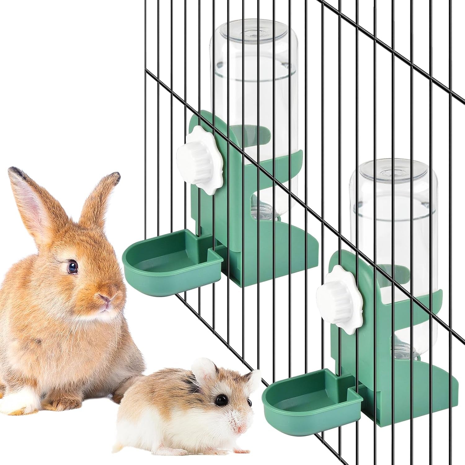 kathson-rabbit-water-dispenser-for-cage-17-oz-hanging-guinea-pig-water-bottle-no-drip-gravity-automatic-bunny-water-bottle-no-leak-small-animal-water-bottle-for-chinchilla-ferret-hamster-white