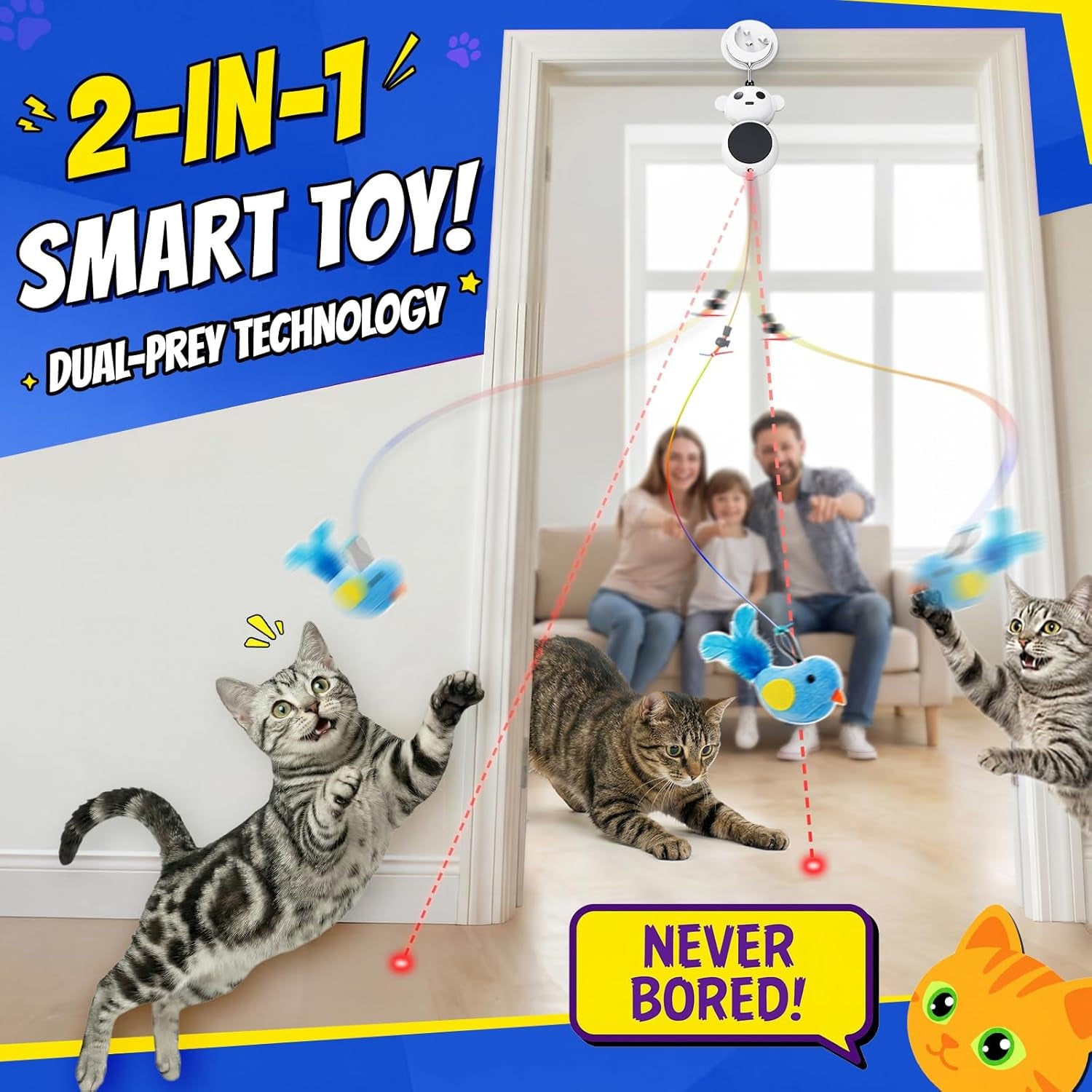 interactive-cat-toys-for-indoor-cats-automatic-laser-cat-toys-flying-bird-feather-cat-wand-toy-best-kitten-adult-cat-enrichment-stimulation-toy-hanging-electric-kitty-toys-for-bored-cats-beige