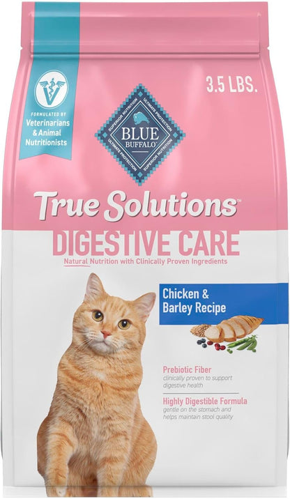 Blue Buffalo True Solutions Digestive Care Natural Dry Cat Food for Adult Cats, Chicken, 3.5-Lb. Bag1