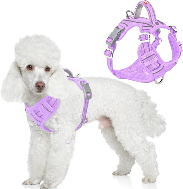 BARKBAY Dog Harness No Pull with ID Tag Pocket - Heavy Duty, Reflective, Easy Control for Large Dogs(Blue,L)39