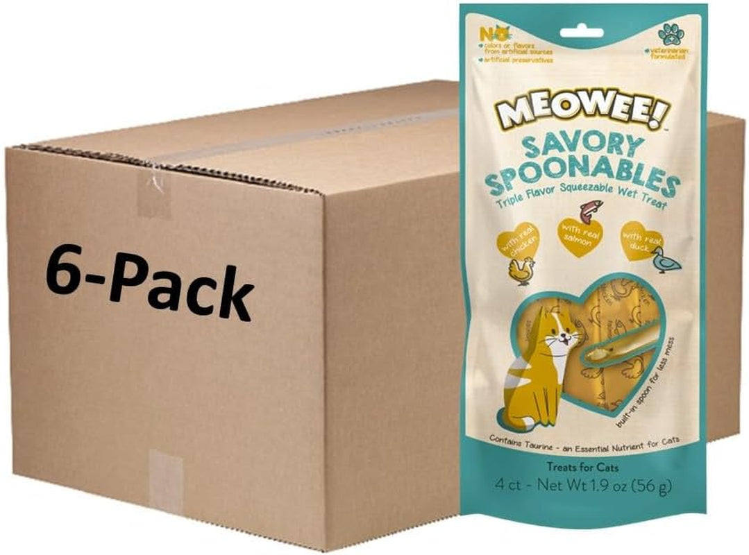 meowee-savory-spoonables-variety-pack-12-count-tube-triple-flavor-squeezable-lickable-wet-treats-for-cats-with-built-in-spoon-for-less-mess