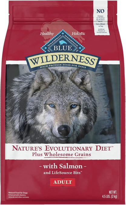 Blue Buffalo Wilderness Chicken Adult Dry Dog Food with Wholesome Grains + Antioxidant-Rich Fruits & Veggies, 39G Protein, Vibrant Energy for an Active Life, Made with Natural Ingredients, 28 Lbs.14