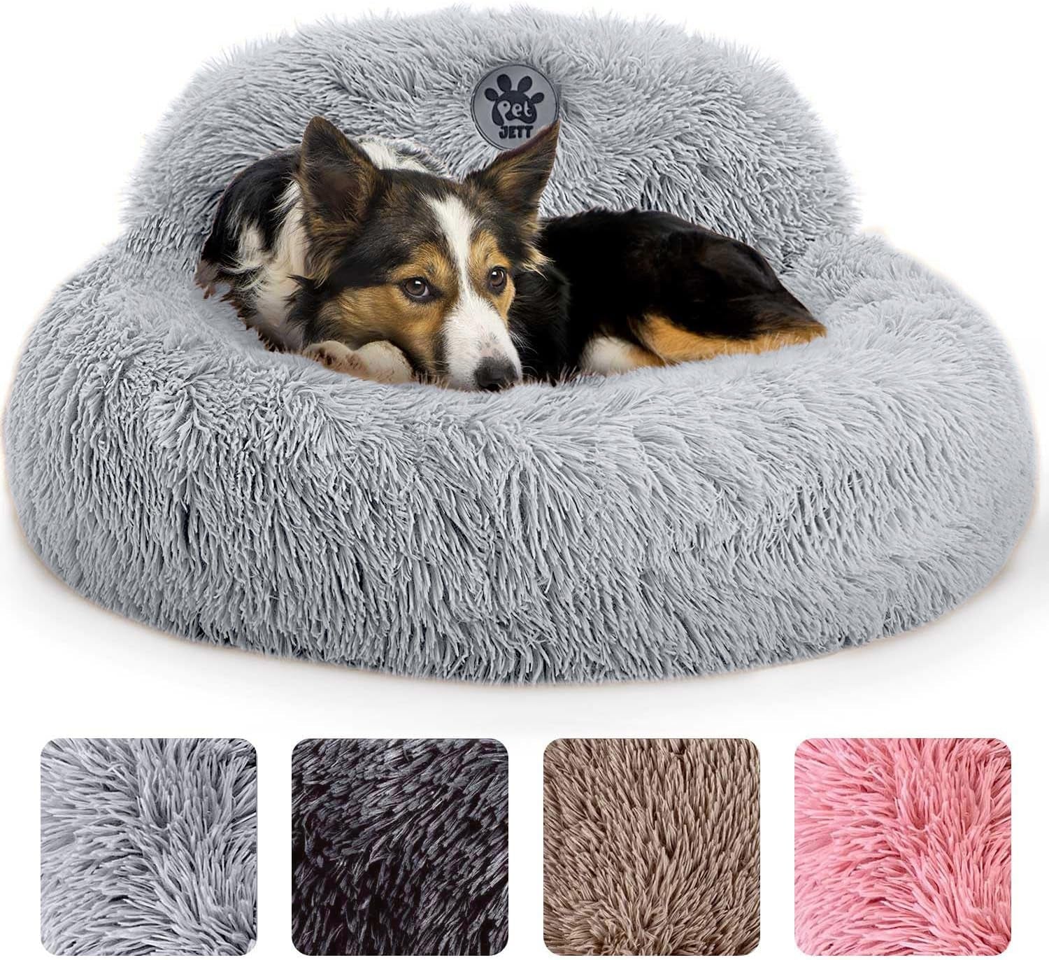 petjett-calming-dog-bed-medium-size-dog-30-donut-bed-washable-dog-bed-anti-slip-super-soft-fluffy-plush-round-dog-bed-anti-anxiety-premium-comfort-pet-bed-fits-dogs-upto-45-lbs-dark-grey