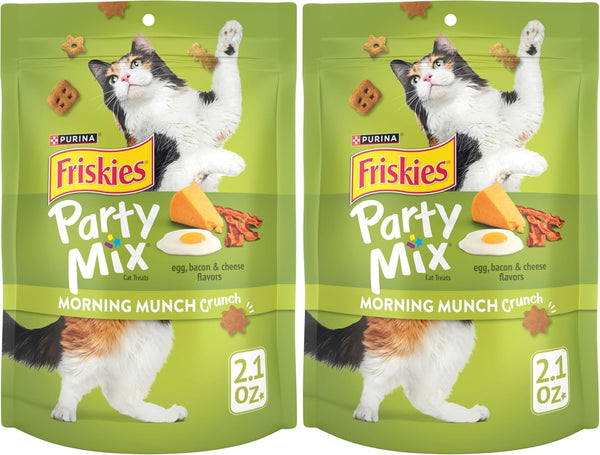 Purina Friskies Party Mix Morning Munch Crunch Cat Treats - (Pack of 10) 2.1 Oz. Pouches13