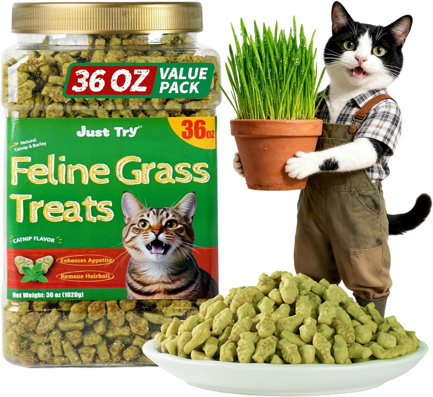 just-try-cat-treats-for-indoor-cats-hairball-control-natural-salmon-healthy-cat-grass-treats-kitten-snacks-training-biscuits-catnip-for-cats-dental-care-13-4-oz