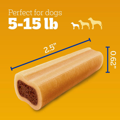 Pedigree Mini Jumbone Small Dog Treats, Beef Flavor, 35 Count | Bone-Like Exterior, Meaty Center, Long-Lasting Chew, for Toy and Small Dogs 5-15 Lbs, Developed with Waltham Science6