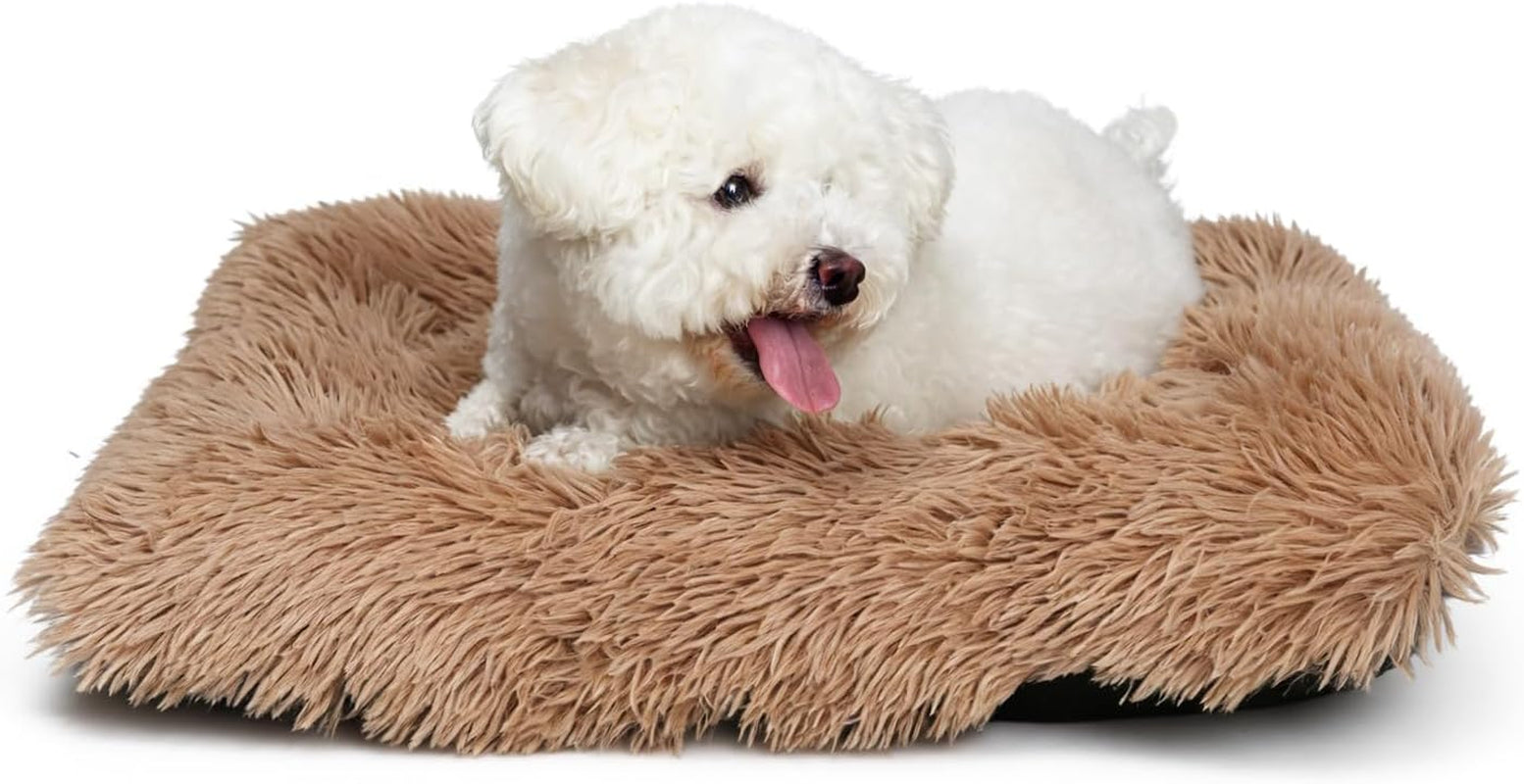 nononfish-dog-crate-bed-for-small-dogs-washable-orthopedic-flat-for-inside-crate-cages-kennel-house-sofa-plush-comfy-sleeping-beige-24-in