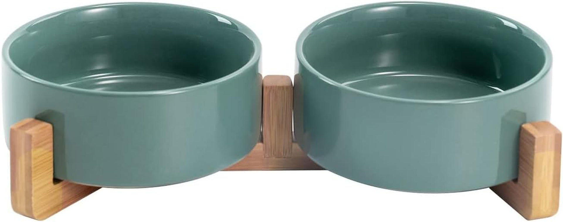 spunkyjunky-ceramic-dog-and-cat-bowl-with-wood-stand-non-slip-matte-glaze-weighted-food-water-set-for-cats-small-dogs-13-5oz