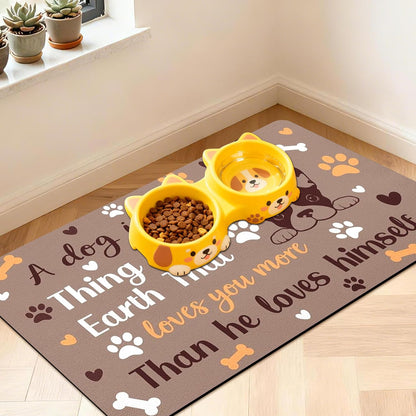 Pet Feeding Mat for Floors Cat Food Mat Waterproof Dog Food Mat and Water Absorbent Quick Dry Non Slip Mat for Cat Bowls15