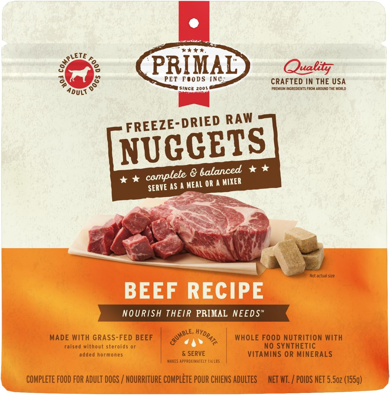 primal-freeze-dried-dog-food-nuggets-chicken-complete-balanced-meal-topper-or-treat-premium-healthy-grain-free-high-protein-raw-dog-food-14-oz-complete-balanced-nutrition-meal-topper-or-treat-grain-free-high-protein-no-synthetic-vitamins-minerals