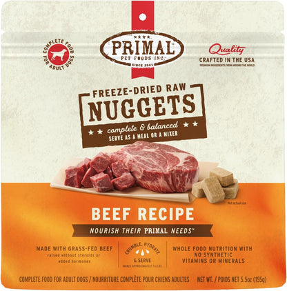 Primal Freeze Dried Dog Food Nuggets, Chicken; Complete Balanced Meal, Topper or Treat; Premium, Healthy, Grain Free, High Protein Raw Dog Food, 14 Oz | Complete & Balanced Nutrition, Meal, Topper or Treat, Grain-Free, High Protein, No Synthetic Vitamins & Minerals23
