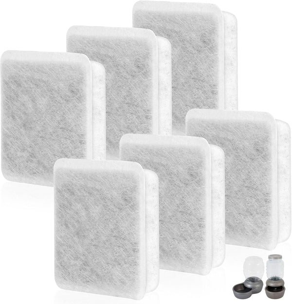 Pet Fountain Charcoal Water Filter Replacement, Dog Cat Water Bowl Filter Pet Water Filter Fit for Gravity Waterer Bowls Pack of 87