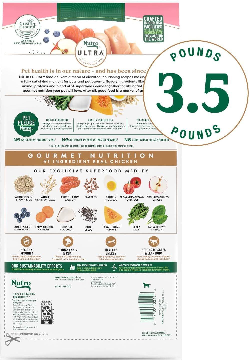 nutro-ultra-toy-breed-adult-dry-dog-food-chicken-lamb-salmon-3-5-lb-protein-trio-real-chicken-1-ingredient-14-superfoods-blend-non-gmo-no-corn-wheat-or-soy-radiant-coat-support