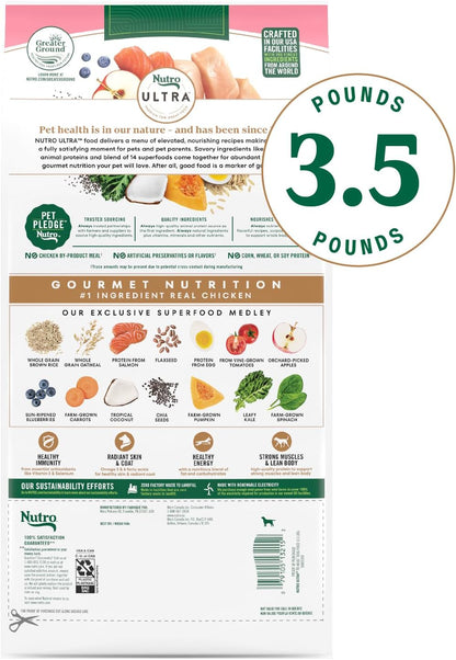 Nutro Ultra Toy Breed Adult Dry Dog Food, Chicken, Lamb & Salmon, 3.5 Lb | Protein Trio, Real Chicken #1 Ingredient, 14 Superfoods Blend, Non-Gmo, No Corn, Wheat or Soy, Radiant Coat Support2