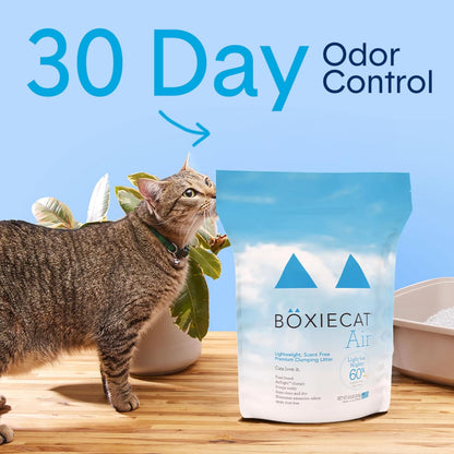 Boxie Unscented Lightweight Cat Litter 30 Day Odor Control Dust Free 6.5 Lb2