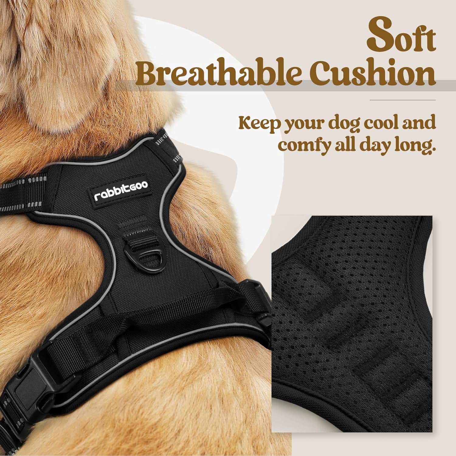 rabbitgoo-dog-harness-no-pull-for-large-dogs-with-2-leash-clips-pet-vest-no-choke-with-handle-adjustable-soft-padded-reflective-easy-control-for-walking-black-large