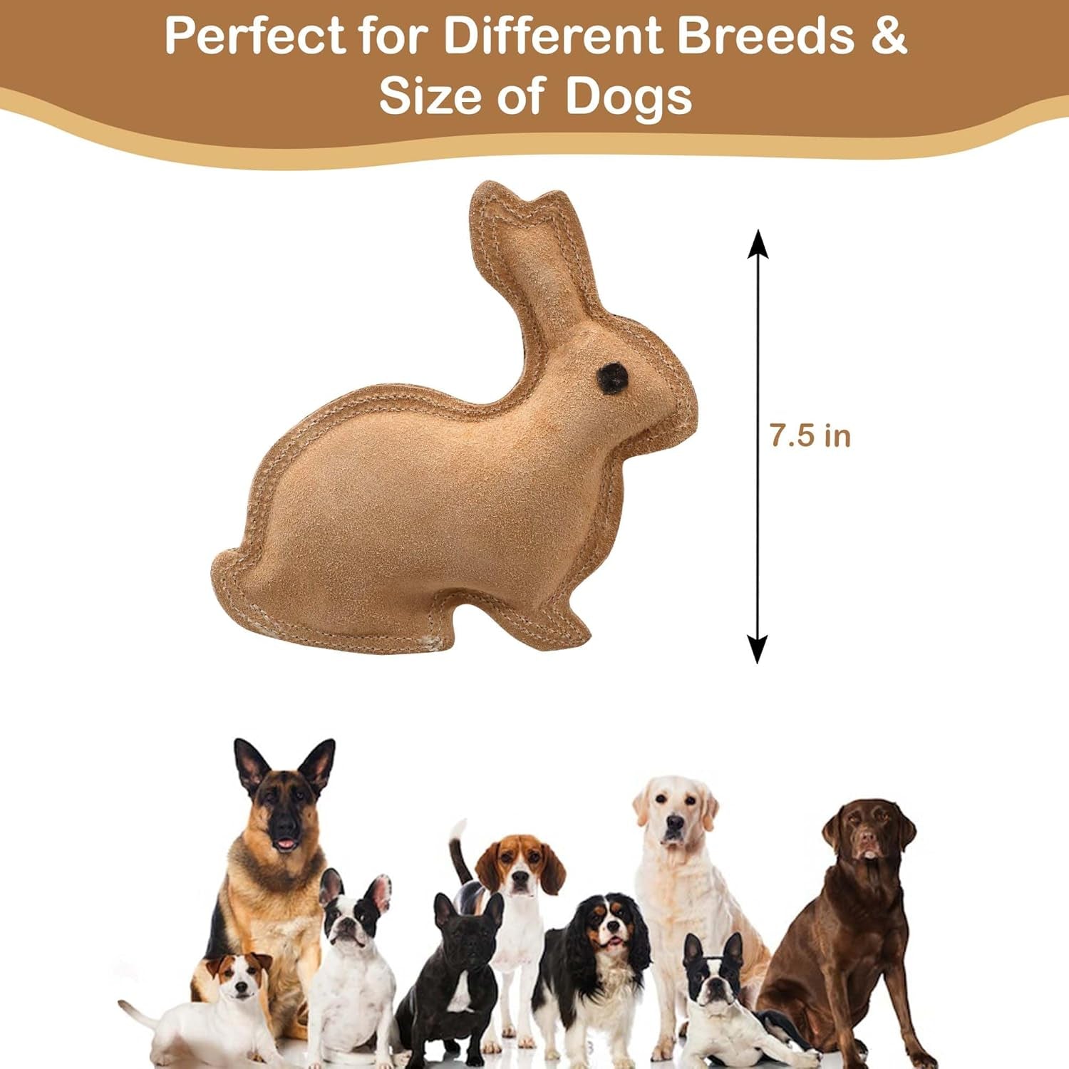 spot-dura-fused-leather-rabbit-dog-toy-durable-real-leather-jute-chew-toy-with-squeaker-double-stitched-for-moderate-chewers-small-medium-dogs-7-5in