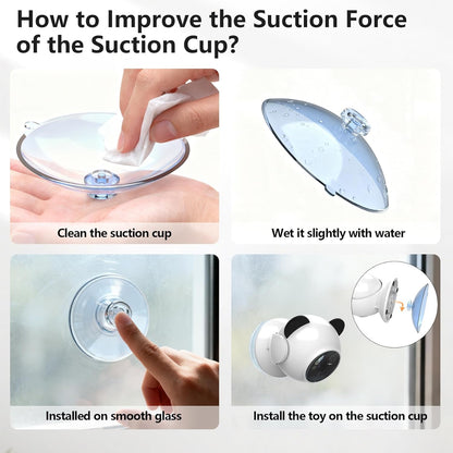 Saolife Laser Cat Toys for Indoor Cats, Truly Random Trjajectory, Suction Cup Design, Run Quiet, Interactive Cat Toy Automatic8