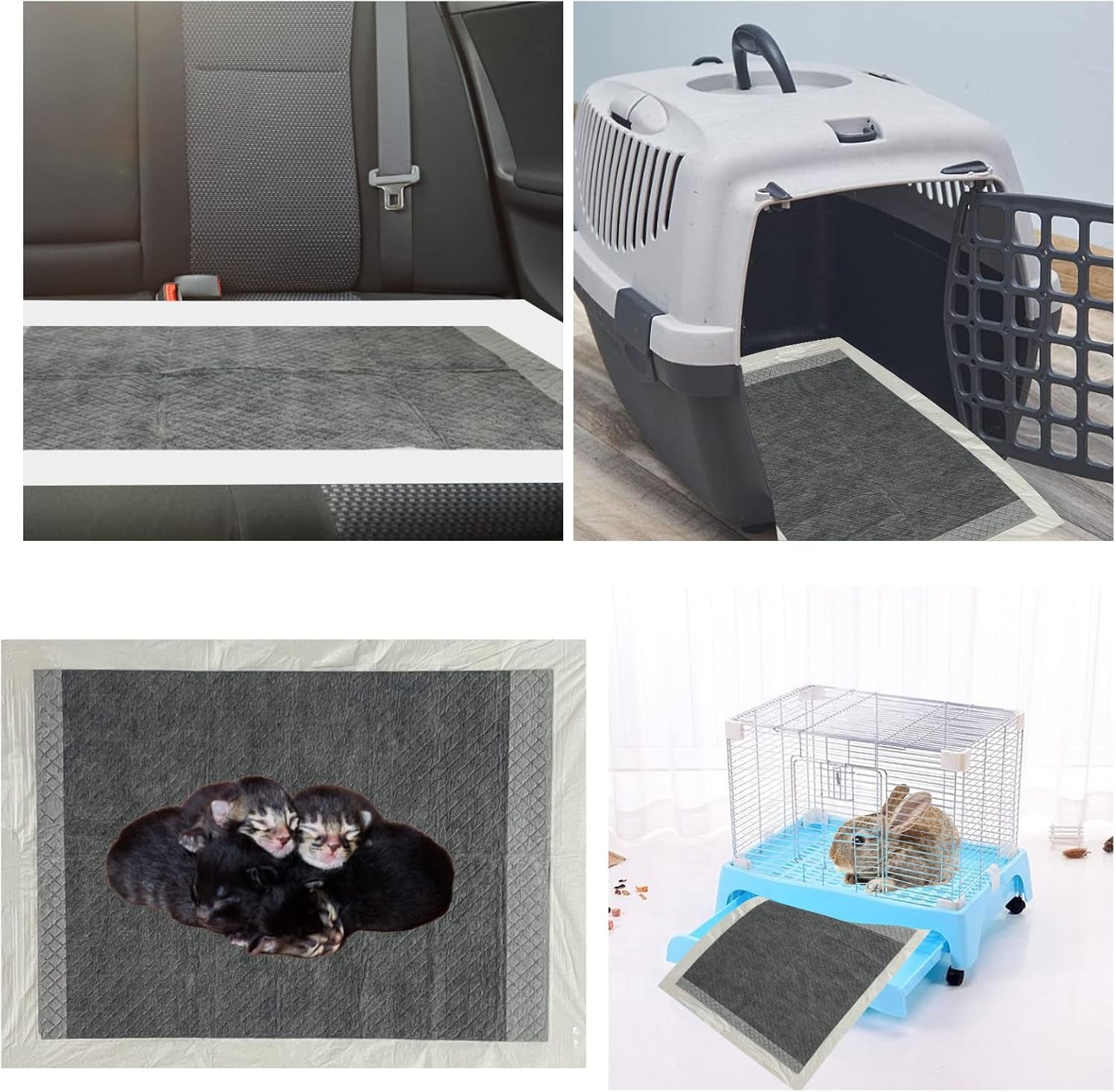 100-pcs-disposable-rabbit-pee-pads-pet-pees-pad-cage-black-carbon-liner-super-absorbent-leak-proof-cushion-reduce-odor-bunny-training-accessories-for-kitten-puppy-hamsters-hedgehog