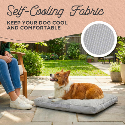 Best Friends by Sheri Cool & Cozy Dog Cooling Bed, Orthopedic Comfort with Shredded Foam & Plush Polyfill, Water Resistant Base & Washable Cover, Dogs & Puppies, Gray, Small, 30" X 20"2