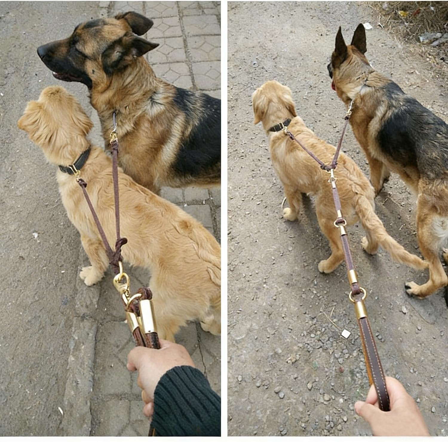 genuine-leather-braided-coupler-for-dog-leash-leather-dog-leash-for-walking-two-dogs-multipurpose-can-be-used-as-safety-seatbelt-leash-in-car-backup-clip-for-dog-harness