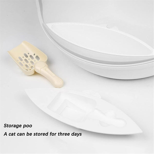 Dog Potty Training Toilet ﻿ Pet Cat Litter Box Tray Fully Enclosed Extra Large Toilet Nesting Training System Easy Cleaning Filter Pan Waterproof Space Capsule(A)9