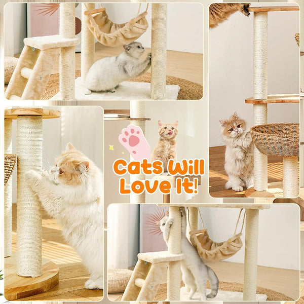 328FT 1/4 Inch Cat Scratching Sisal Rope for Cat Trees & Posts | Thick White Jute Rope with 2 Cat Mouse Toys for Scratch Posts, Cat Towers & DIY Projects7