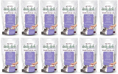 CARU - Daily Dish Tuna Flavored Cat Smoothies - 0.5Oz Tubes - 4 Pack13