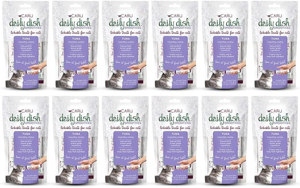 CARU - Daily Dish Tuna Flavored Cat Smoothies - 0.5Oz Tubes - 4 Pack13
