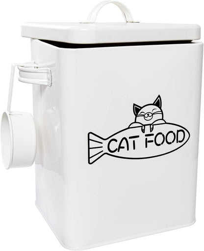 Vumdua Dog and Cat Food Storage Container, Farmhouse Pet Food Containers with Lid and Dry Food Scoop, Durable Airtight Great Gift for Pet Owners1