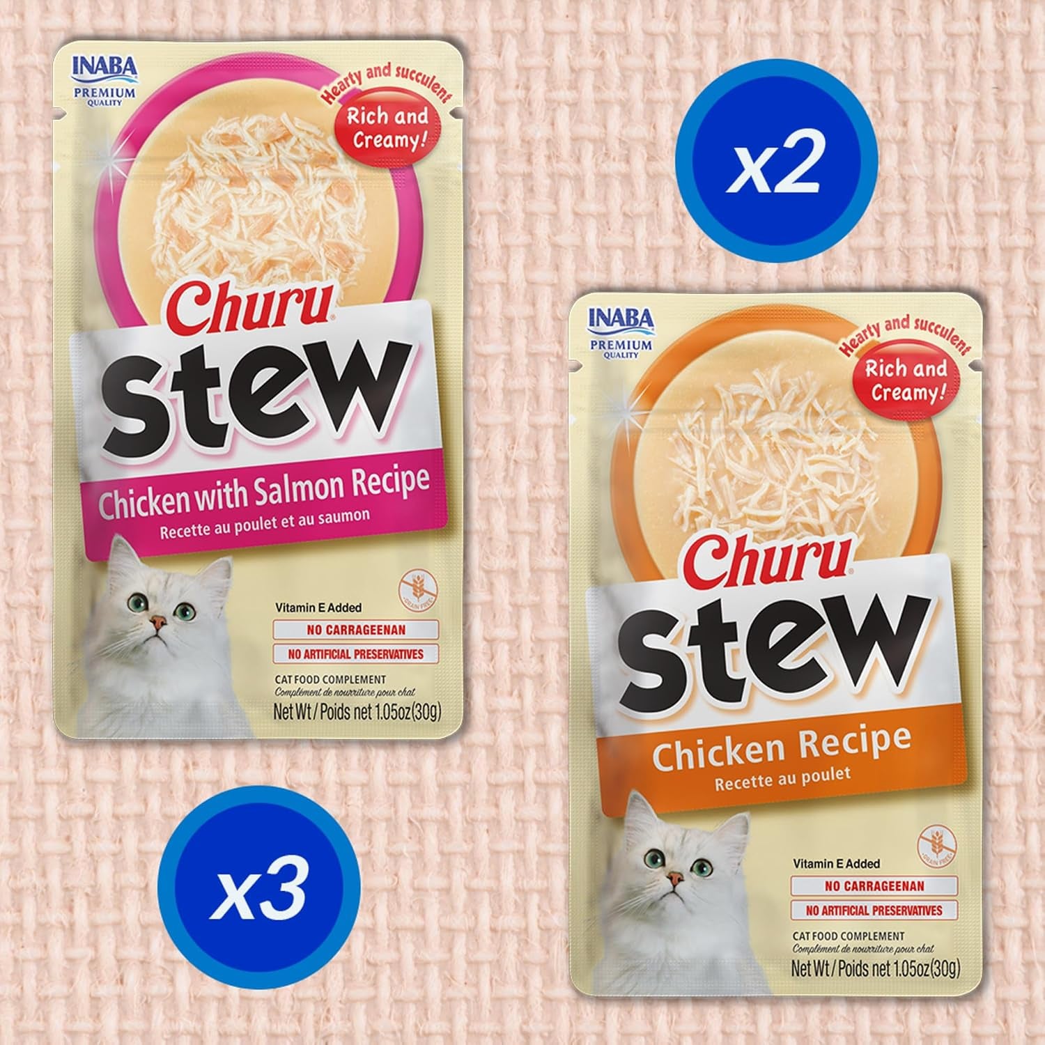 inaba-churu-stew-for-cats-creamy-puree-side-dish-pouch-1-05-oz-pouches-15-pouches-total-chicken-variety