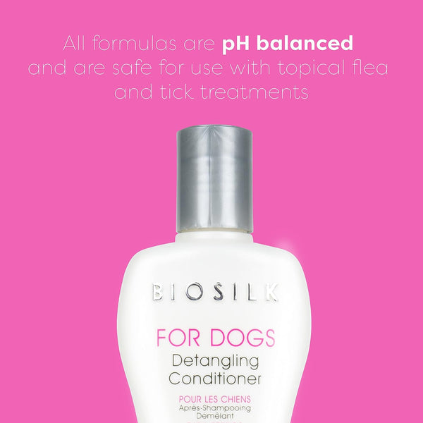 Biosilk for Dogs Silk Therapy Dog Detangling Conditioner, Dog Coat Conditioner to Help Smooth Knots and Tangles and Support Soft Manageable Coats during Routine Grooming, 12 Fl Oz | Smooths Knots and Tangles for Soft, Manageable Coats, Supports Routine Grooming and Brushing2