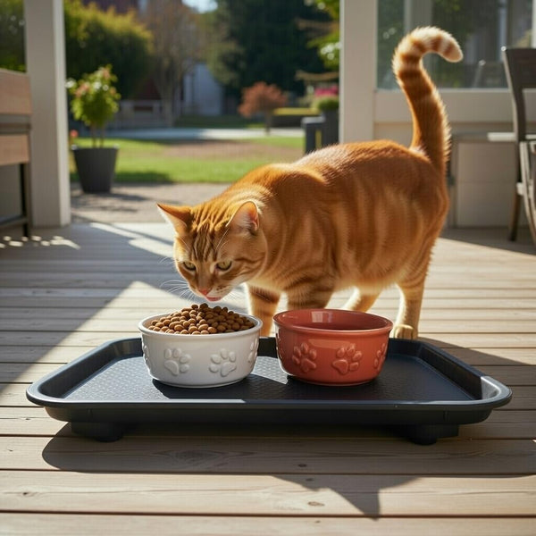 Ant Proof Tray - Waterless, Moat Free Cat and Dog Food Tray for Crawling Pest Free Pet Food Feeding Station. Kitchen Sweets and Trash, Ant Free Platform.2