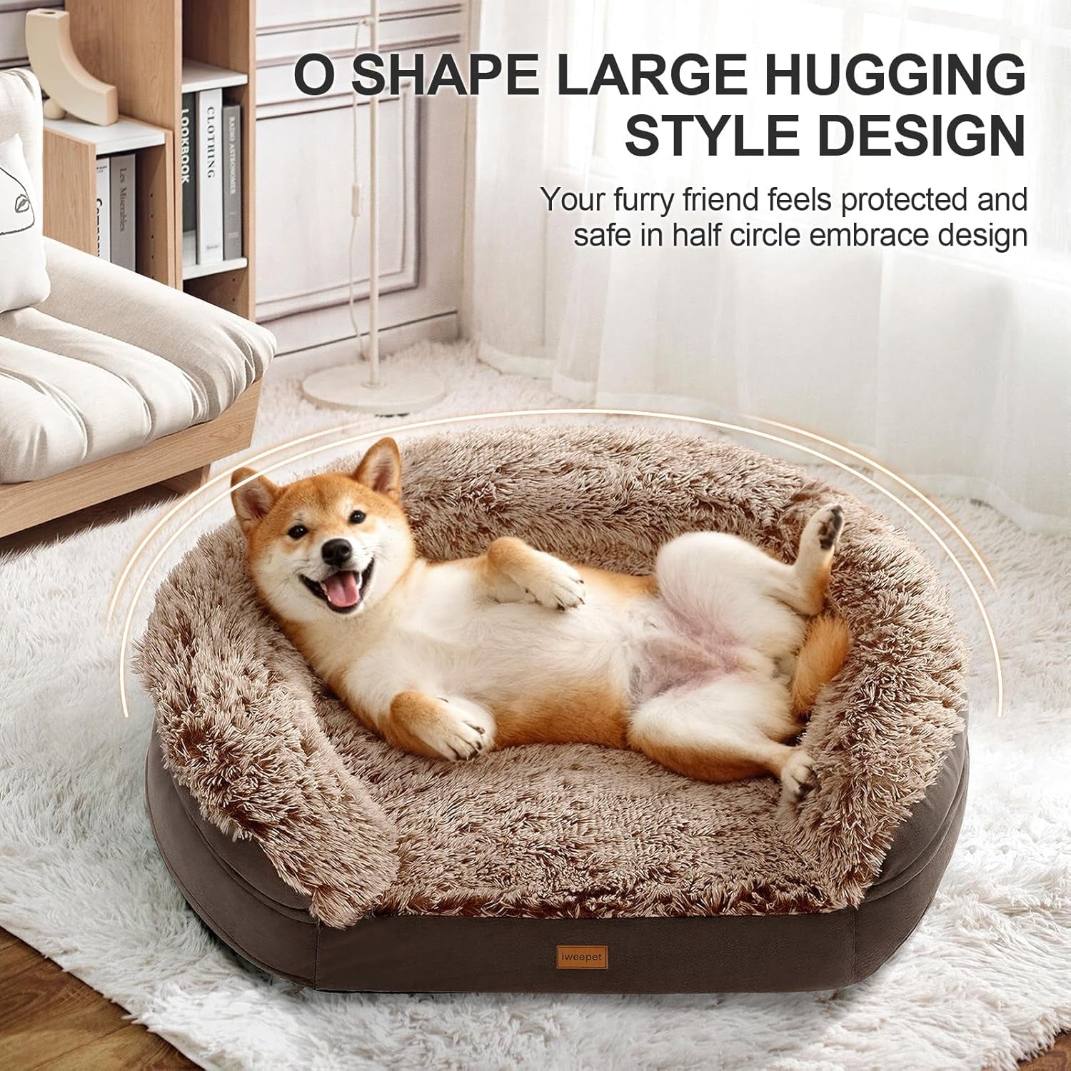 iweepet-fluffy-orthopedic-dog-beds-for-large-extra-large-dogs-44-dog-sofa-bed-with-supportive-28d-egg-crate-foam-removable-washable-cover-waterproof-lining-for-puppy-senior-sick-brown