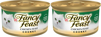 Purina Fancy Feast Chunky Chicken Feast Wet Cat Food - (Pack of 24) 3 Oz. Cans11