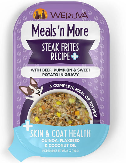 Weruva Meals 'N More Natural Wet Dog Food, Belly Belly Nice! Digestive Support Variety Pack, 3.5Oz Cup (Pack of 10)17