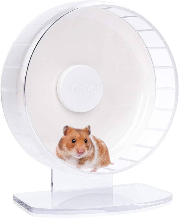 Niteangel Super-Silent Hamster Exercise Wheels: Quiet 10 Inch Running Wheel | Can 10.6-13.4" Adjustable Height - No Bend Back Spinner Running for Dwarf Syrian Hamster Gerbils Mice or Other Small Animal17