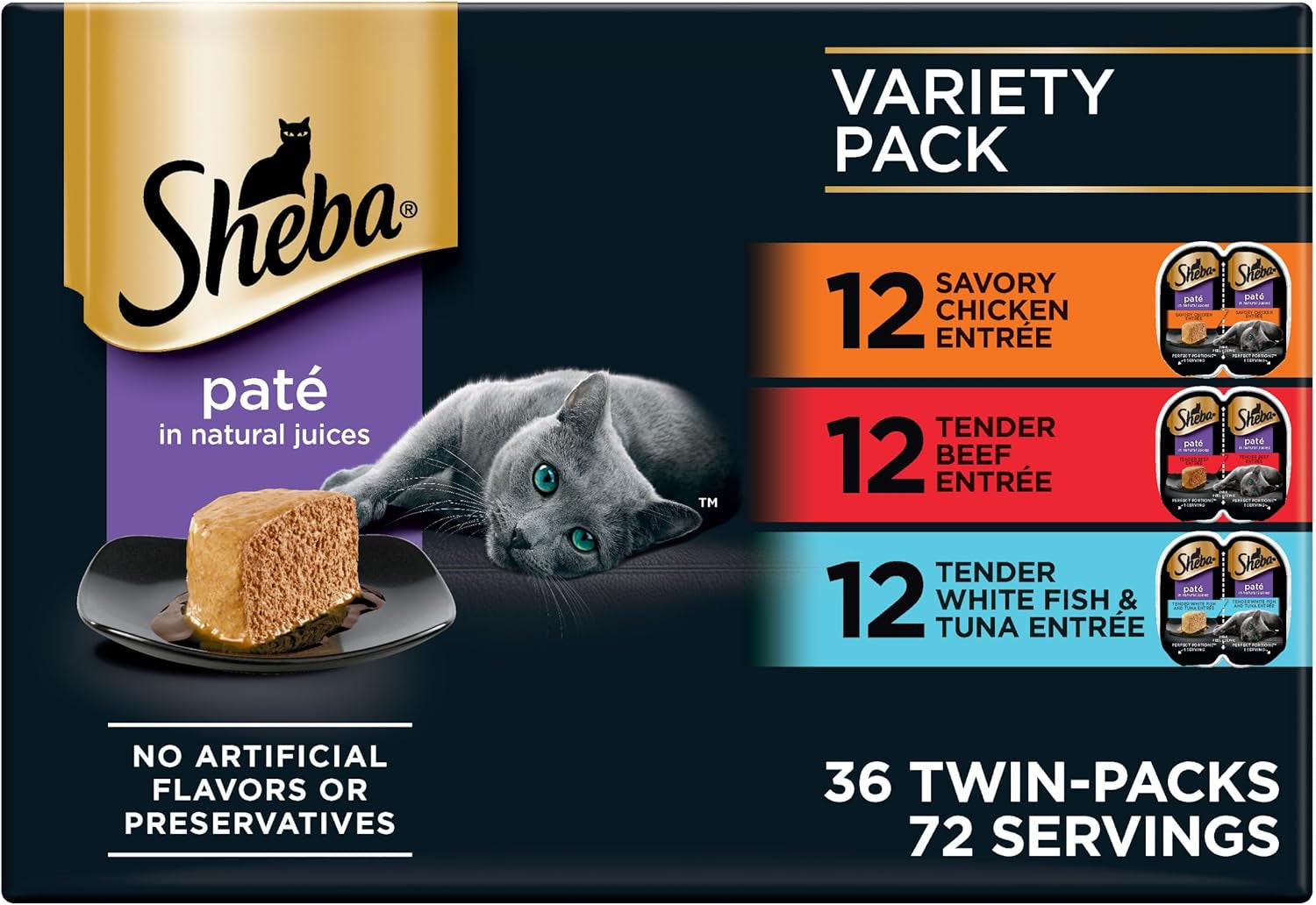 sheba-perfect-portions-pate-wet-cat-food-seafood-variety-2-6-oz-24-ct-grain-free-made-in-usa-sustainable-salmon-signature-seafood-whitefish-tuna-no-artificial-flavors-twin-pack-trays