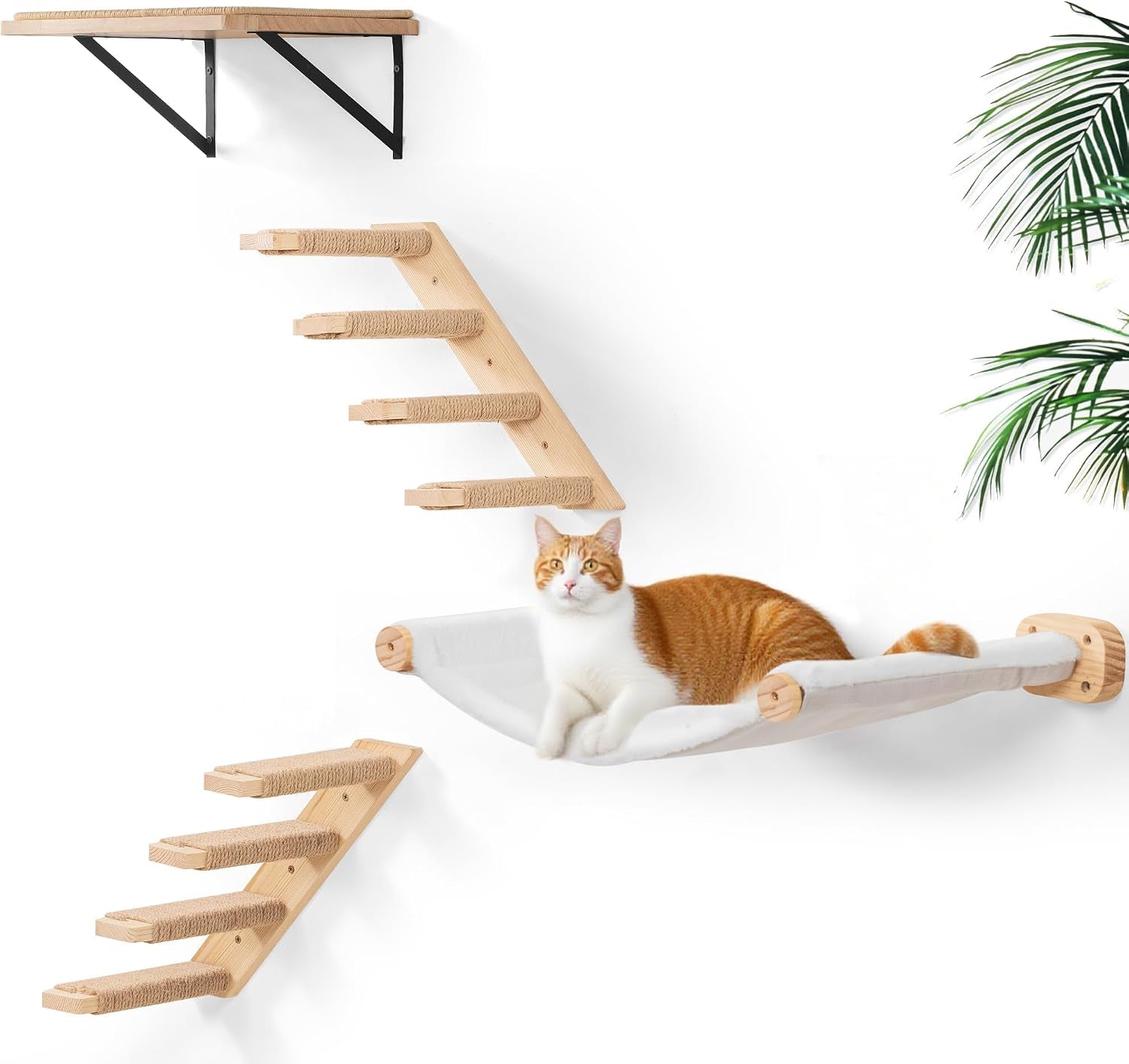 cat-wall-hammock-dual-sided-cat-wall-bed-with-canvas-plush-fabric-for-all-seasons-wall-mounted-shelf-for-large-cats-modern-perches-for-lounging-napping