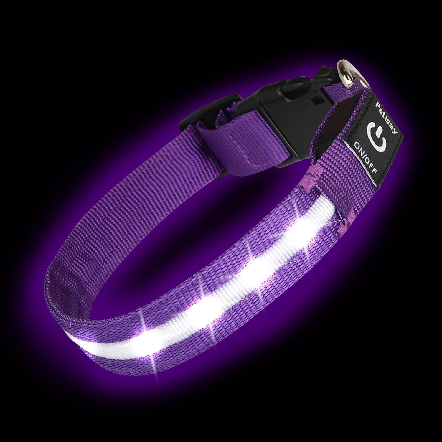 super-bright-led-dog-collar-waterproof-light-up-collarsgreen-medium-lighted-dog-collar-with-adjustable-fit-soft-nylon-comfort-usb-c-rechargeable-glow-in-the-dark-visibility-for-night-walks