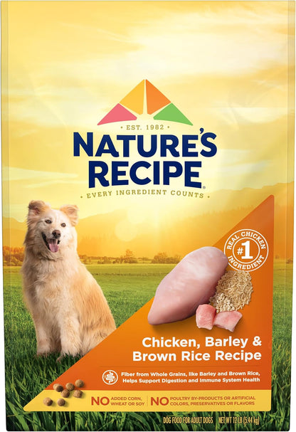 Nature′S Recipe Chicken, Barley & Brown Rice Recipe Dry Dog Food, 24 Lb. Bag13