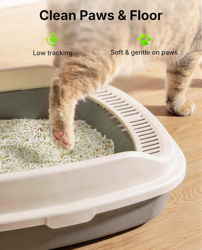 PETKIT Tofu Cat Litter, Clumping Flushable, Urine Ph Detection Cat Litter | 100% Natural Ingredients Plant Tofu Litter, Dust-Free,Low Tracking and Odor Control7