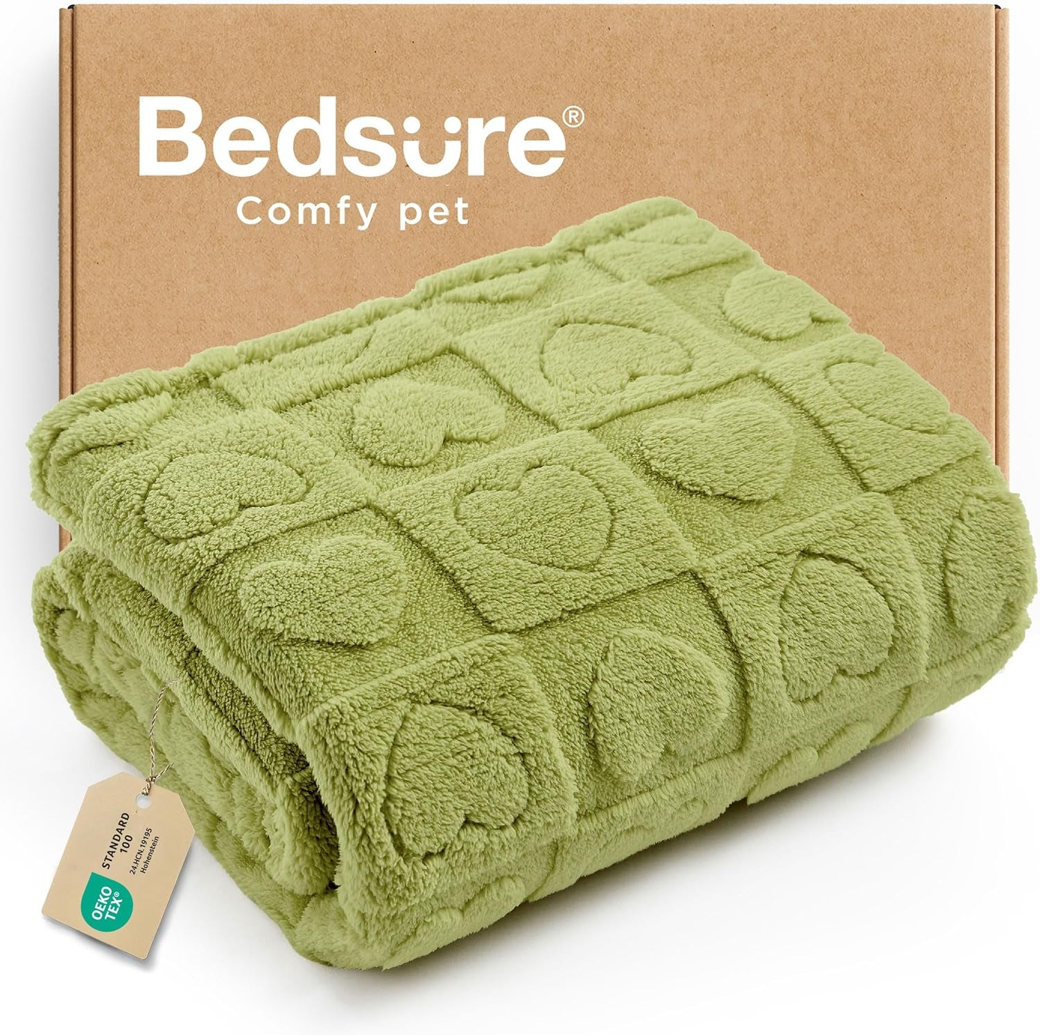 bedsure-dog-blanket-for-small-dogs-puppy-cats-with-soft-fleece-25x35-white-300gsm-fuzzy-jacquard-doggy-kitten-blanket-washable-for-crate-cage-pet-bed-indoor-cats-puppy-essentials-cute-dog-gift