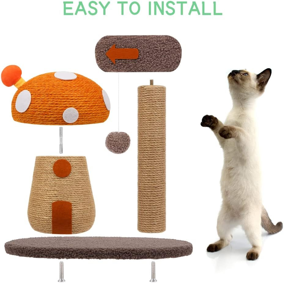 mushroom-cat-scratcher-post-with-sisal-rope-for-indoor-cats-natural-sisal-rope-tower-satisfies-claw-instincts-compact-for-small-cats-durable-stable