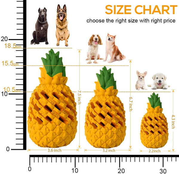 Indestructible Pineapple Dog Toy - Gaint Aggressive Chewers Training | Heavy Chew, Treat Dispenser, Power Chewer, Durable Puzzle, Tough Interactive, Easy Clean3