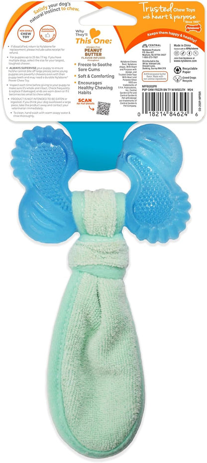 Nylabone Puppy Chew 2-In-1 Teething Freezer Bone Dog Chew Toy, Small | Peanut Butter Flavor, Teething Toys for Puppies, Puppy Teething Freezable to Soothe Sore Gums, for Small Puppies up to 25 Lbs10
