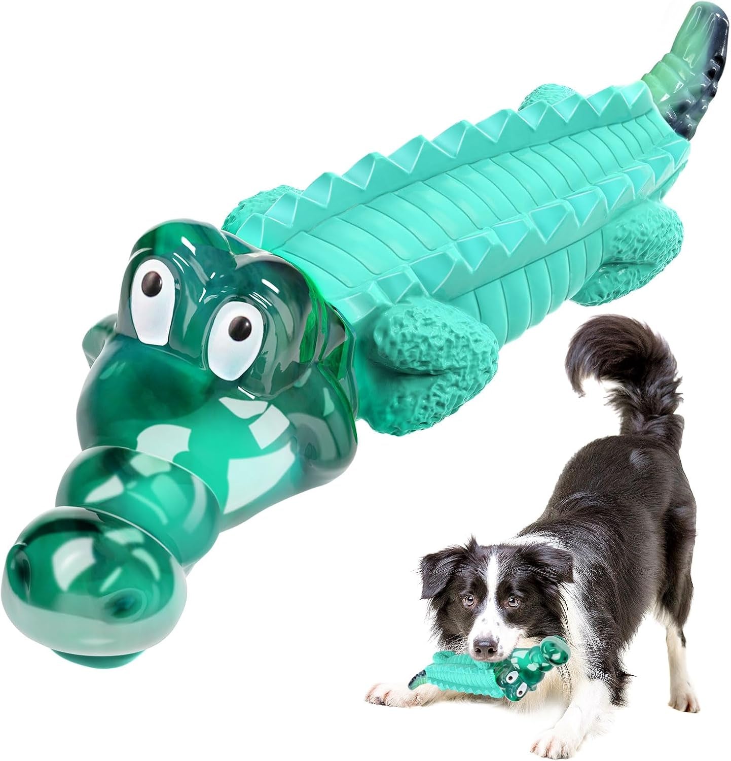fuufome-alligator-dog-toys-for-aggressive-chewers-medium-large-breed-dogs-dental-cleaning-tough-nylon-rubber-hybrid-structure-anxiety-relief-long-daily-indoor-outdoor-chewing-dog-gift