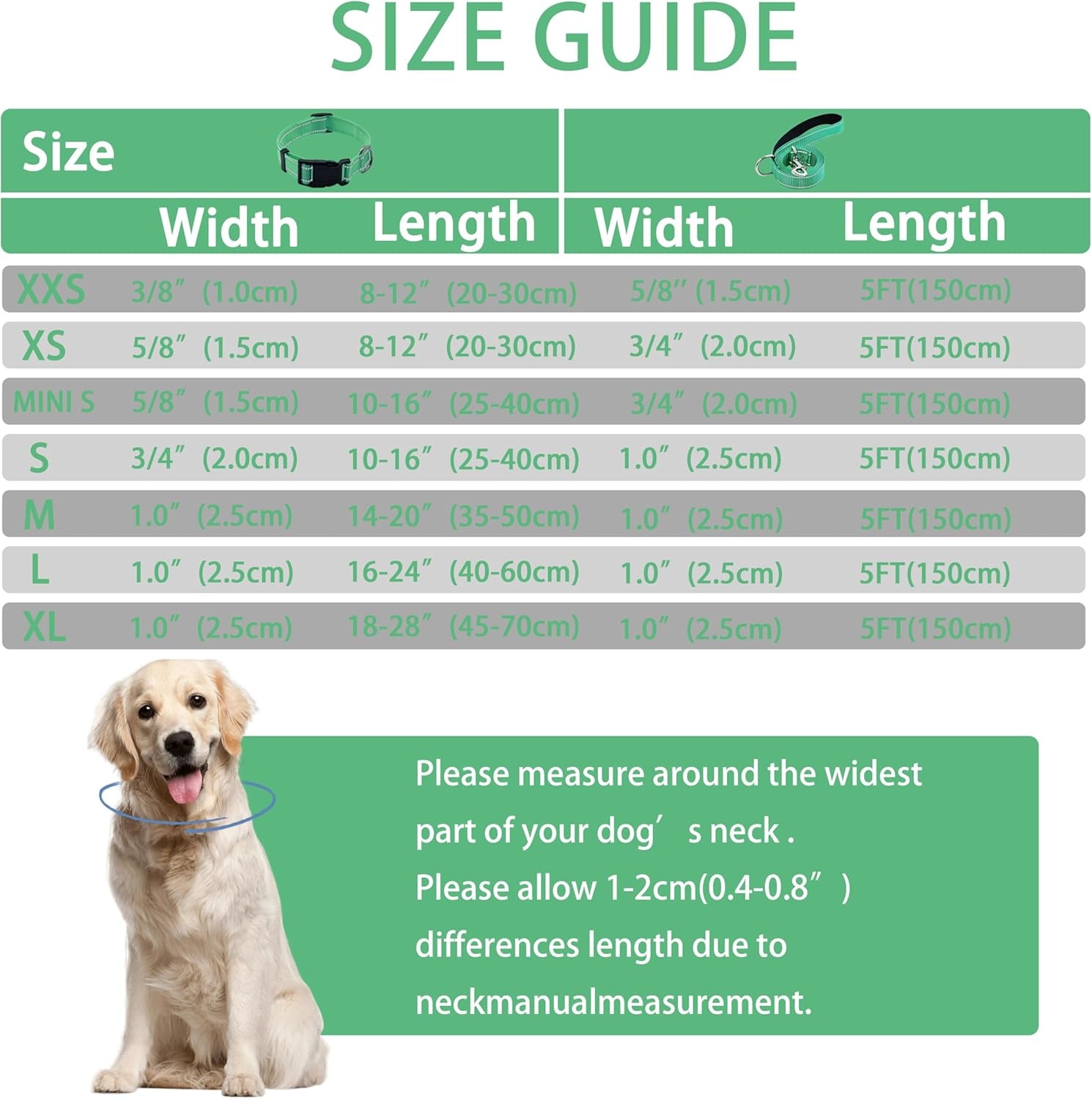 reflective-dog-collar-with-safety-locking-buckle-adjustable-soft-breathable-nylon-collars-for-small-medium-and-large-dogscollar-leash-xs-width-5-8-turquoise-adjustable-soft-breathable-nylon-collars-for-small-medium-and-large-dogs-xs-width-5-8-turquoise