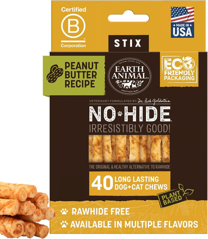 Earth Animal No Hide Stix - Rawhide Free Dog Chews Sticks 20 Count Chicken | Small Sticks Chicken Flavored Natural Rawhide Free Long Lasting Dog Chews - Treats for Small Dogs and Cats8