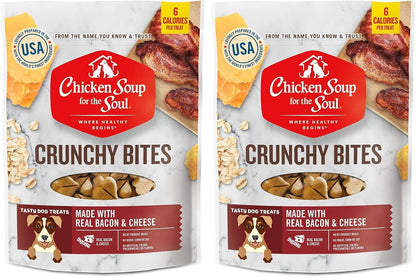 Chicken Soup for the Soul Pet Food Crunchy Bites Dog Treats, Chicken, 12 Ounce Bag | Soy, Corn & Wheat Free, No Artificial Flavors or Preservatives10